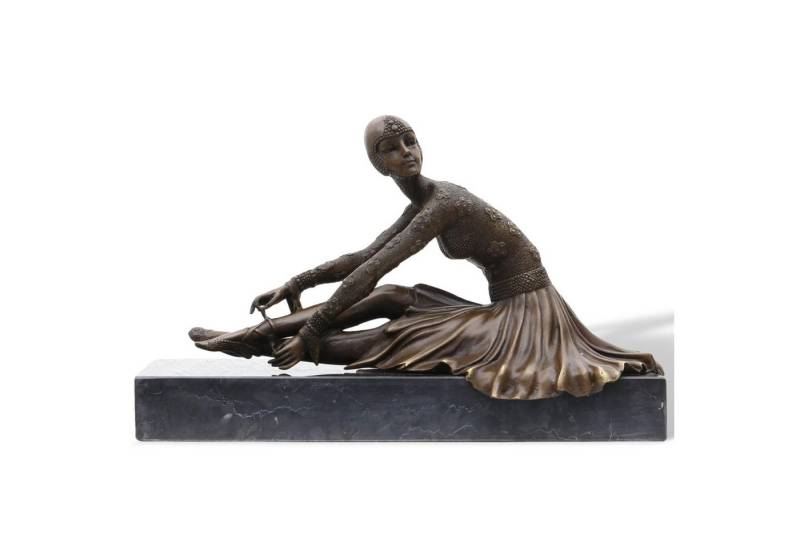 Aubaho Dekoobjekt Bronzeskulptur Bronze Figur Tänzerin nach Chiparus Skulptur Antik-Stil Aubaho Dekoobjekt Bronzeskulptur Bronze Figur Tänzerin nach Chiparus Skulptur Antik-Stil von Aubaho