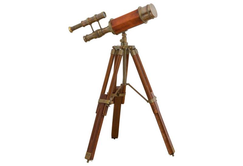 Aubaho Dekoobjekt Doppel-Teleskop mit Holz-Stativ Fernrohr Fernglas Messing Antik-Stil Aubaho Dekoobjekt Doppel-Teleskop mit Holz-Stativ Fernrohr Fernglas Messing Antik-Stil von Aubaho