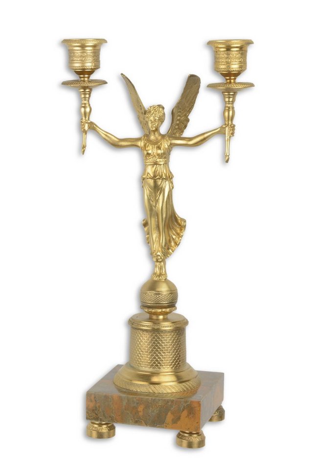 Aubaho Dekoobjekt Ein zweilichtiger vergoldeter Bronzekandelaber Replikat Retro Design D Aubaho Dekoobjekt Ein zweilichtiger vergoldeter Bronzekandelaber Replikat Retro Design D von Aubaho