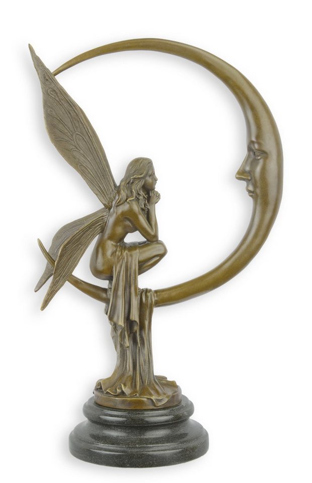 Aubaho Dekoobjekt Eine Bronzeskulptur der Mondfee Replikat Retro Design Dekoration Aubaho Dekoobjekt Eine Bronzeskulptur der Mondfee Replikat Retro Design Dekoration von Aubaho