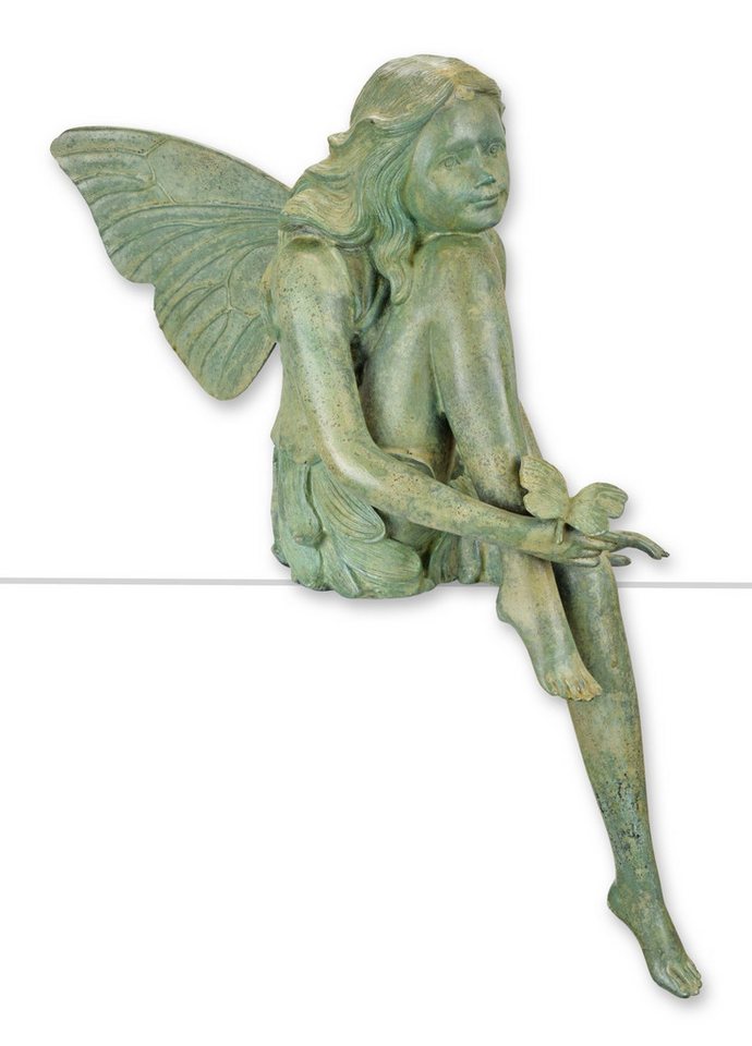 Aubaho Dekoobjekt Eine Bronzeskulptur einer sitzenden Fee Replikat Retro Design Dekorati Aubaho Dekoobjekt Eine Bronzeskulptur einer sitzenden Fee Replikat Retro Design Dekorati von Aubaho