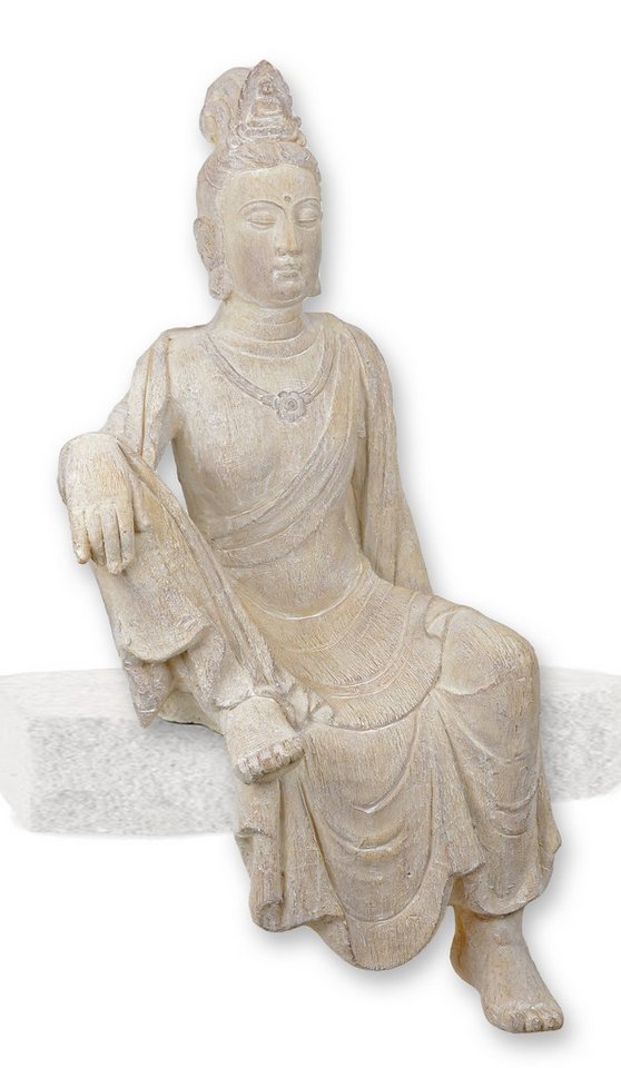 Aubaho Dekoobjekt Eine MGO-Skulptur sitzender Buddha Replikat Retro Design Dekoration Aubaho Dekoobjekt Eine MGO-Skulptur sitzender Buddha Replikat Retro Design Dekoration von Aubaho