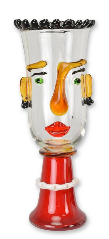 Aubaho Dekoobjekt Eine abstrakte Glasvase im Murano-Stil Replikat Retro Design Dekoratio Aubaho Dekoobjekt Eine abstrakte Glasvase im Murano-Stil Replikat Retro Design Dekoratio von Aubaho