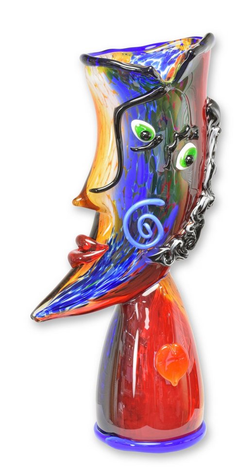 Aubaho Dekoobjekt Eine abstrakte Glasvase im Murano-Stil Replikat Retro Design Dekoratio Aubaho Dekoobjekt Eine abstrakte Glasvase im Murano-Stil Replikat Retro Design Dekoratio von Aubaho