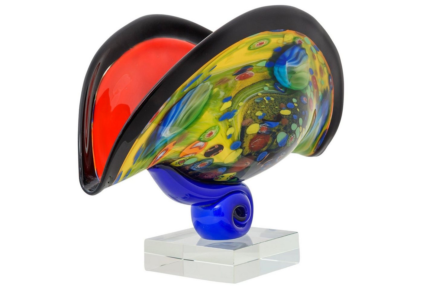 Aubaho Dekoobjekt Glasschale im Italien Murano-Antik-Stil 43cm 6kg Glas Schale glass bow Aubaho Dekoobjekt Glasschale im Italien Murano-Antik-Stil 43cm 6kg Glas Schale glass bow von Aubaho
