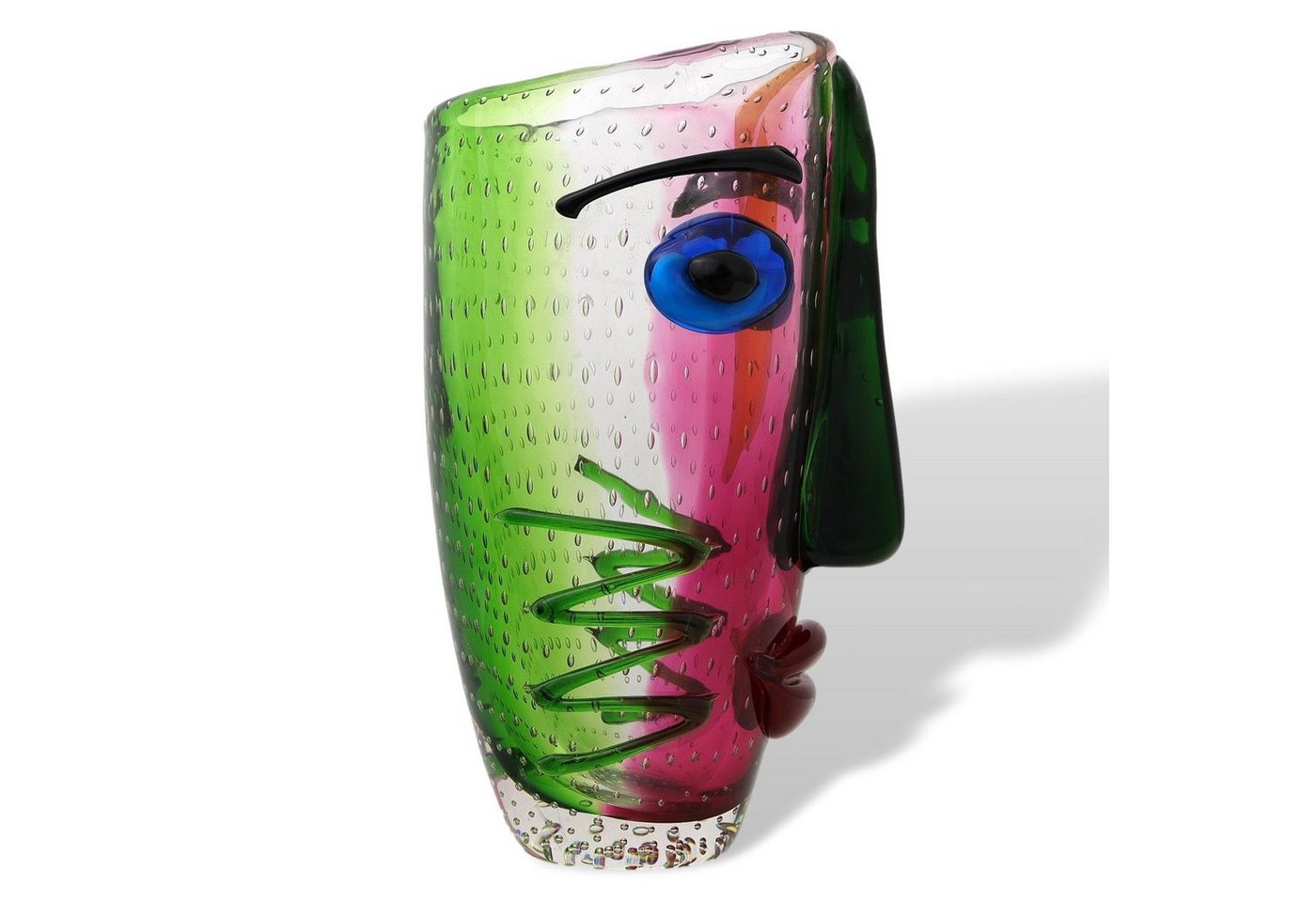 Aubaho Dekoobjekt Glasvase Tischvase Vase Gesicht Glas im Murano Antik Stil 30cm Aubaho Dekoobjekt Glasvase Tischvase Vase Gesicht Glas im Murano Antik Stil 30cm von Aubaho