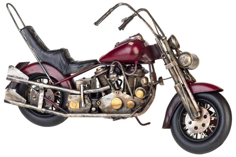 Aubaho Dekoobjekt Modell Chopper Modellmotorrad Motorrad Nostalgie Blech Metall Antik-St von Aubaho