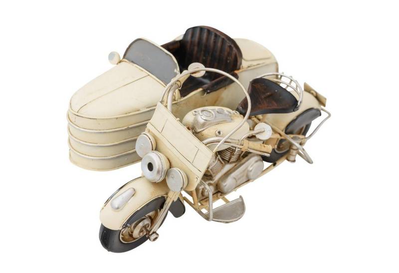 Aubaho Dekoobjekt Modell Motorradgespann Blech Metall Motorrad Gespann Oldtimer Antik-St von Aubaho