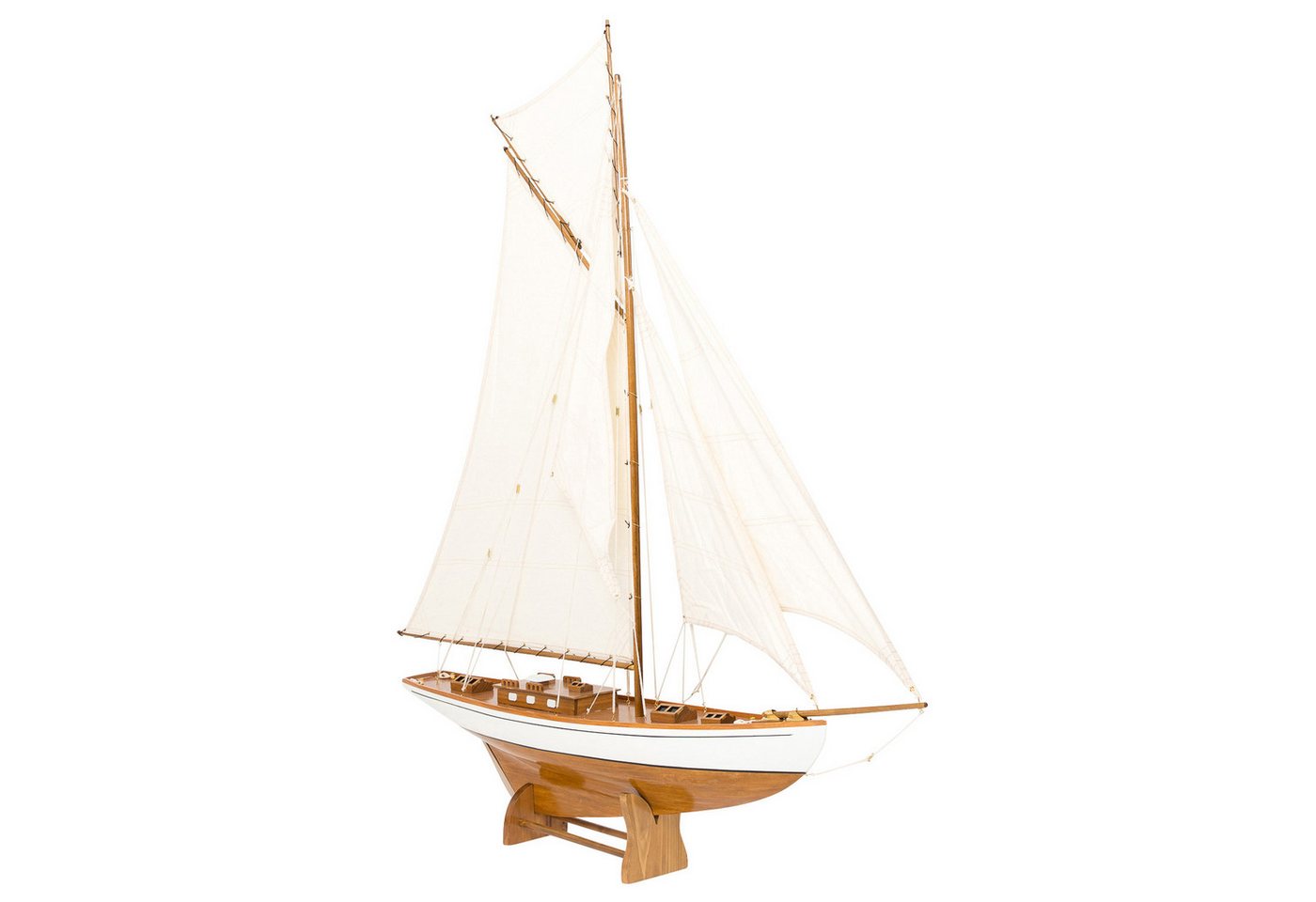 Aubaho Dekoobjekt Modellschiff Segelyacht Yacht Holz Schiff Boot Segelschiff 135cm kein Aubaho Dekoobjekt Modellschiff Segelyacht Yacht Holz Schiff Boot Segelschiff 135cm kein von Aubaho