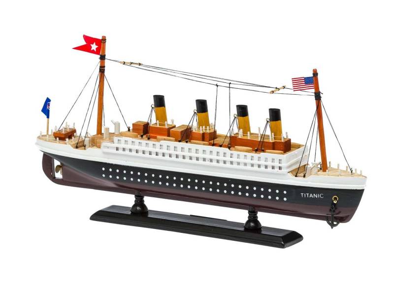 Aubaho Dekoobjekt Modellschiff Titanic Modell Schiff Holz 35cm Maritime Dekoration kein von Aubaho