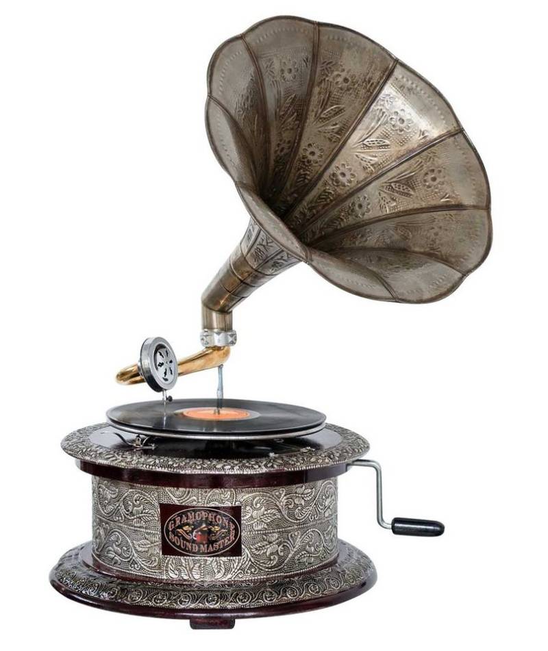 Aubaho Dekoobjekt Nostalgie Grammophon rund Gramophone Dekoration Trichter Grammofon Ant Aubaho Dekoobjekt Nostalgie Grammophon rund Gramophone Dekoration Trichter Grammofon Ant von Aubaho