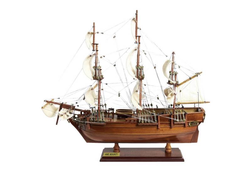 Aubaho Dekoobjekt Segelschiff HMS Bounty Modellschiff Holz Schiff - kein Bausatz von Aubaho