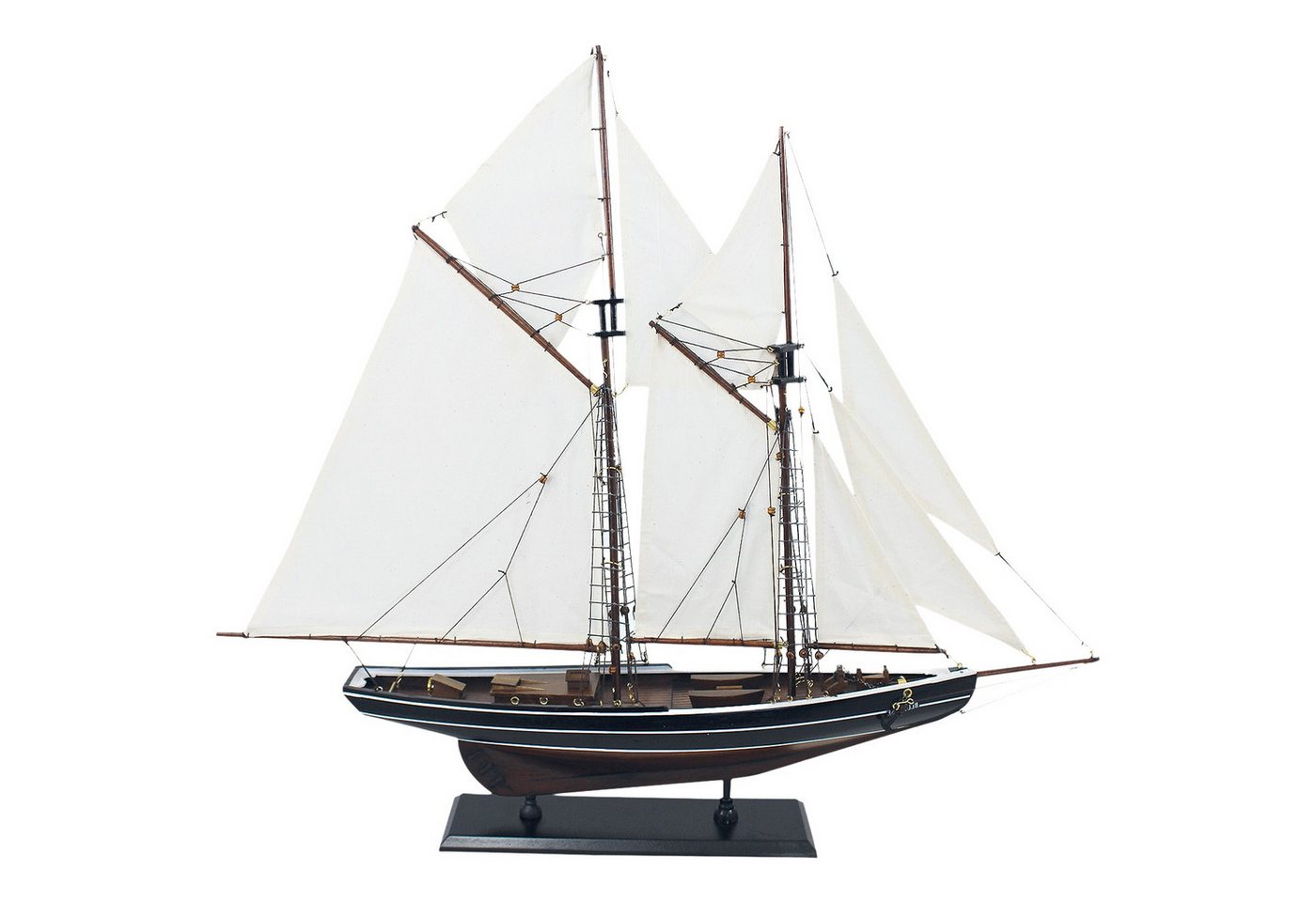 Aubaho Dekoobjekt Segelyacht Bluenose Segelschiff Modellschiff Holz Schiff - kein Bausat Aubaho Dekoobjekt Segelyacht Bluenose Segelschiff Modellschiff Holz Schiff - kein Bausat von Aubaho