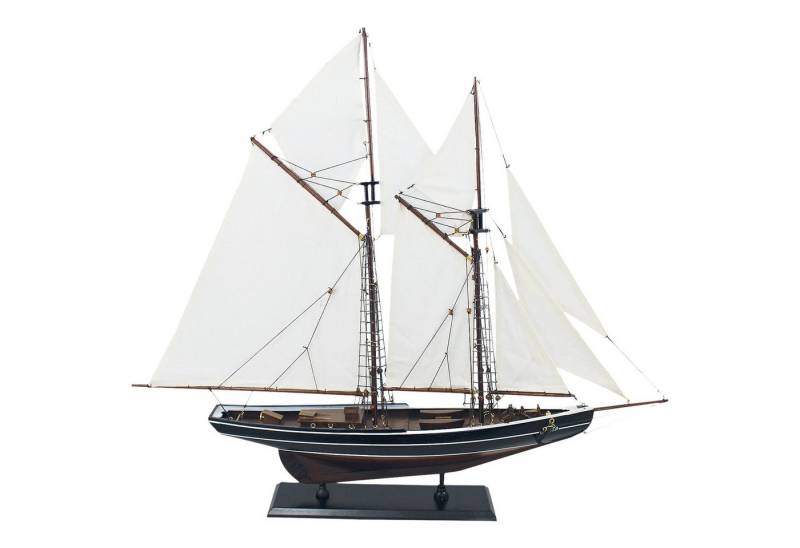 Aubaho Dekoobjekt Segelyacht Bluenose Segelschiff Modellschiff Holz Schiff - kein Bausat von Aubaho