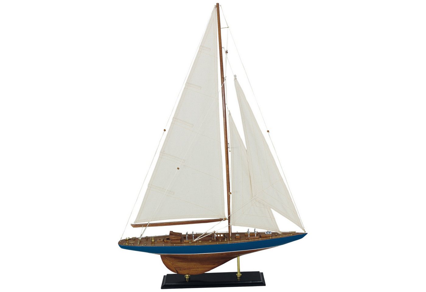 Aubaho Dekoobjekt Segelyacht Segelschiff Modellschiff Holz Schiff - kein Bausatz Aubaho Dekoobjekt Segelyacht Segelschiff Modellschiff Holz Schiff - kein Bausatz von Aubaho