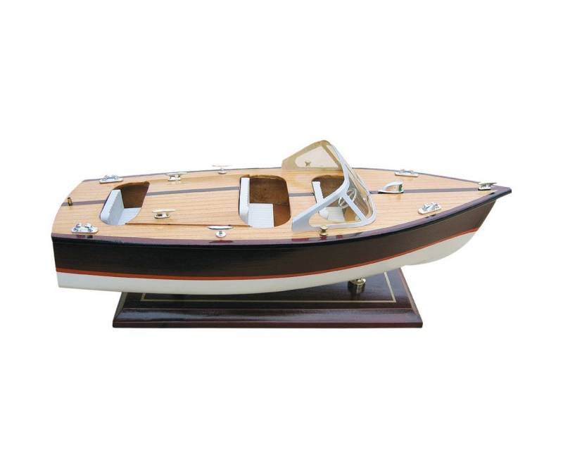 Aubaho Dekoobjekt Sportboot Modellschiff Holz Schiff - kein Bausatz von Aubaho