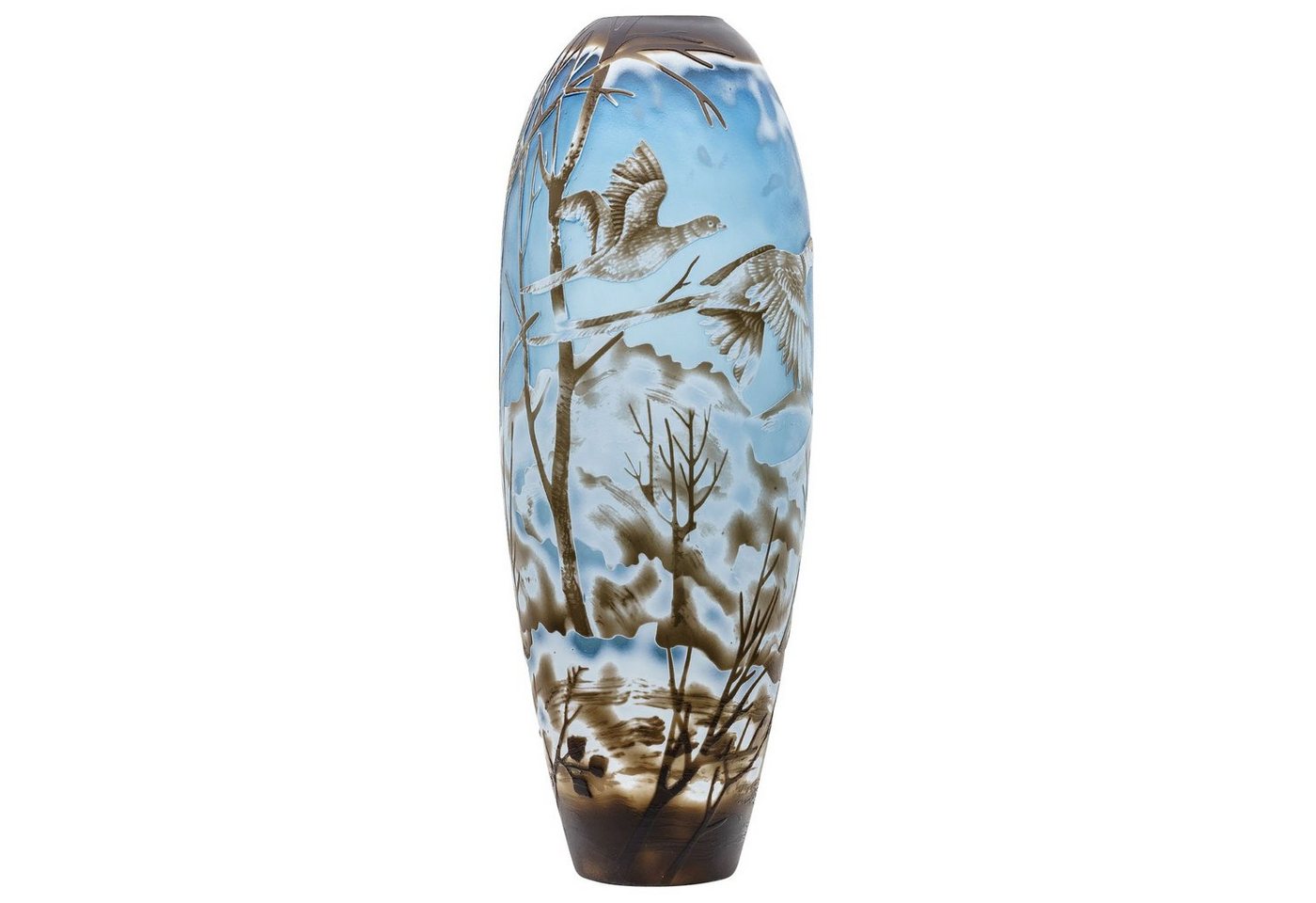 Aubaho Dekoobjekt Vase Replika nach Galle Gallé Glasvase Glas Antik-Jugendstil-Stil Kopi Aubaho Dekoobjekt Vase Replika nach Galle Gallé Glasvase Glas Antik-Jugendstil-Stil Kopi von Aubaho