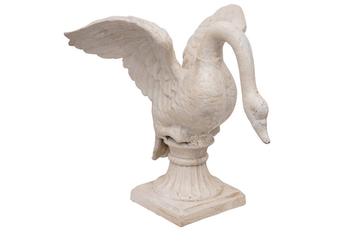 Aubaho Gartenfigur Eisenfigur Schwan Skulptur Entenvogel Dekoration Garten Eisen Figur An von Aubaho