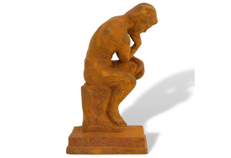 Aubaho Gartenfigur Skulptur Denker nach Rodin Eisen Figur Statue Garten Antik-Stil Replik von Aubaho