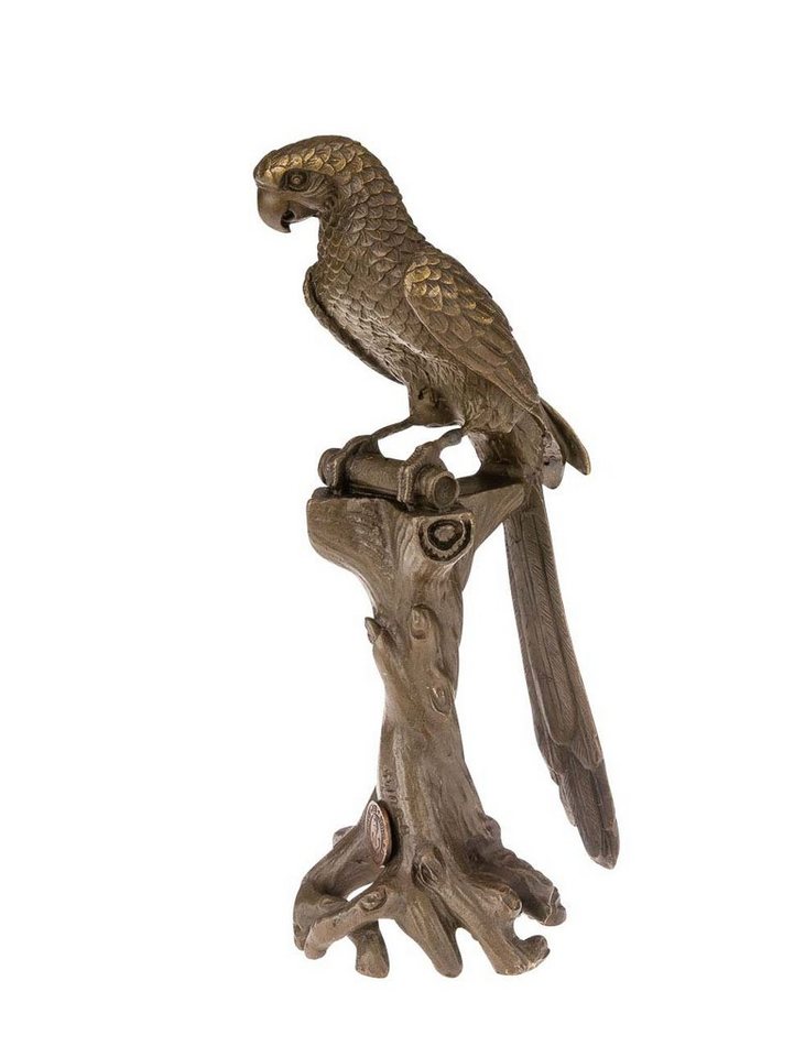 Aubaho Skulptur Bronze Papagei Ara Vogel Bronzefigur Bronzeskulptur antik Stil sculpture parrot von Aubaho
