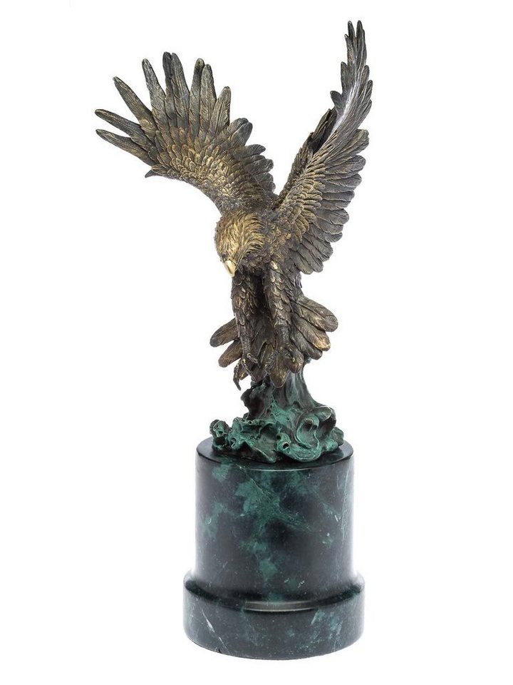Aubaho Skulptur Bronzeskulptur Adler Greifvogel Bronze Figur Skulptur 48cm im Antik-St von Aubaho