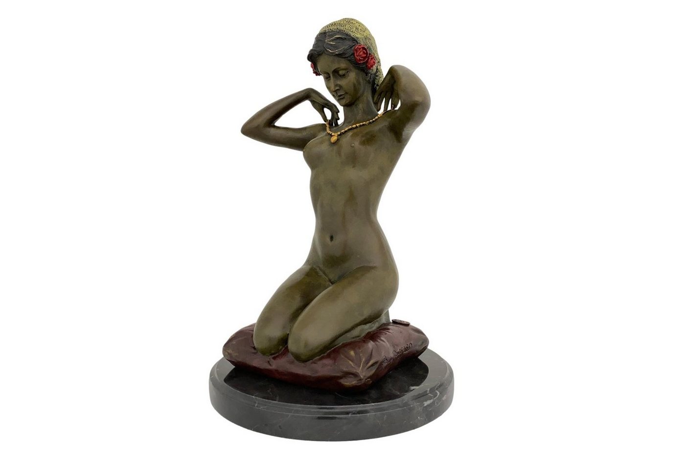 Aubaho Skulptur Bronzeskulptur Kunst Erotik nach Paul Ponsard Figur Antik-Stil 29cm Re von Aubaho