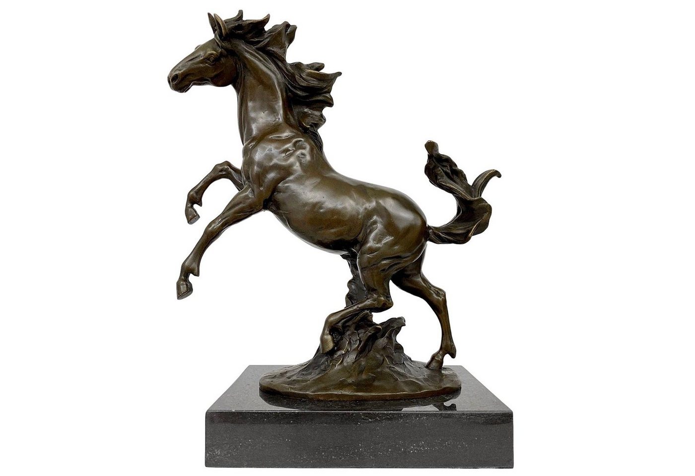 Aubaho Skulptur Bronzeskulptur Pferd im Antik-Stil Bronze Skulptur Statue Figur Büste von Aubaho