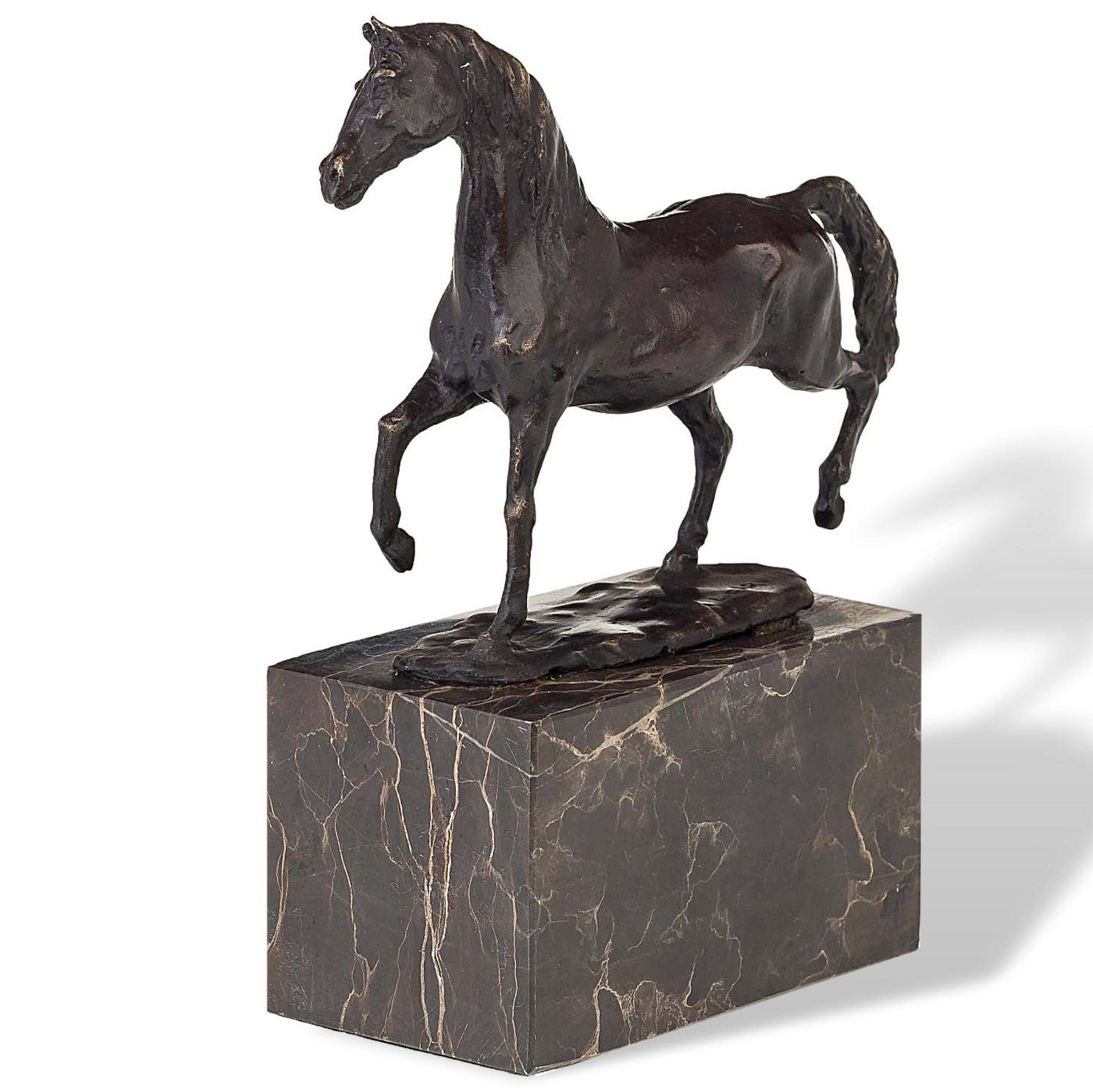 Aubaho Skulptur Bronzeskulptur Pferd nach Louis-Albert Carvin Bronze Figur Kopie Repli von Aubaho