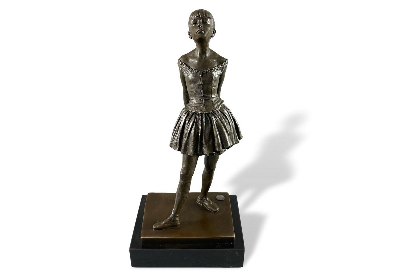 Aubaho Skulptur Bronzeskulptur Kopie nach Degas Tänzerin Ballerina Ballett Replik Skul von Aubaho