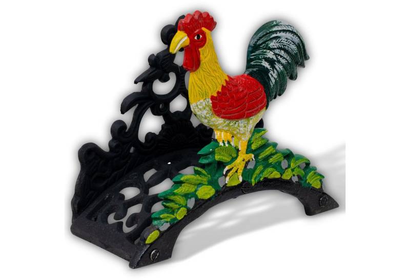 Aubaho Dekoobjekt Schlauchhalter Wasserschlauchhalter Hahn Gartenschlauch Eisen Wasserha von Aubaho