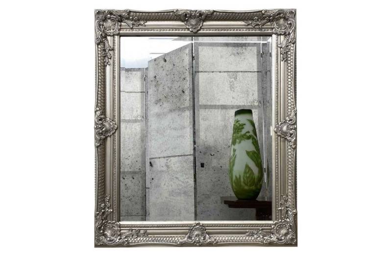 Aubaho Wandspiegel Spiegel Wandspiegel Antik-Stil Facettenschliff 65 x 74 Farbe silber Ho von Aubaho