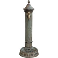 Brunnen 78cm Waschbecken Standbrunnen Eisen Waschplatz Antik-Stil Grün Garten Brunnen 78cm Waschbecken Standbrunnen Eisen Waschplatz Antik-Stil Grün Garten von Aubaho