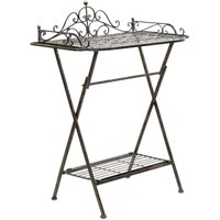 Butlers Tray Serviertisch Gartentisch Garten Klapptisch Beistelltisch Garden von Aubaho