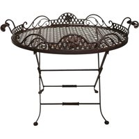 Butlers Tray Serviertisch Gartentisch Garten Klapptisch Beistelltisch Tablett Butlers Tray Serviertisch Gartentisch Garten Klapptisch Beistelltisch Tablett von Aubaho