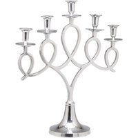 Kerzenleuchter 58cm Kerzenständer Aluminium Leuchter Candlestick Antik Stil von Aubaho