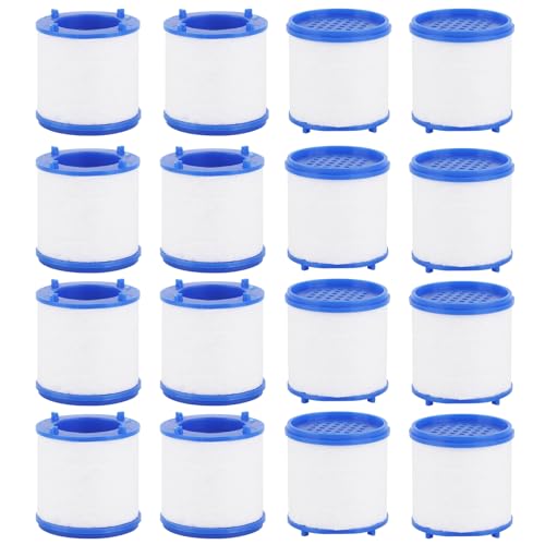 16 Stück Filterelement für Tap Filter, Wasserfilter wasserhahn aus Baumwolle,Wasserhahn Filter für Trinkwasser zum Küchenarmaturen und Badezimmerduschen von Aubess
