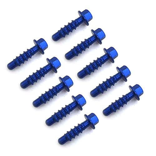 Aublinto 10-Teiliges Off Road Motorradschrauben Aluminium Blechschraubenset Selbstschneidende Schrauben Kompatibel für KTM EXC EXCF SXF 125CC-530CC 2004–2022 von Aublinto