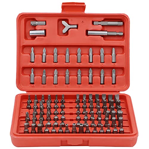 Aublinto 100 Teiliges Schraubendreher Bit Sortiment Schraubendreher Bit Set mit Aufbewahrungsbox von Aublinto