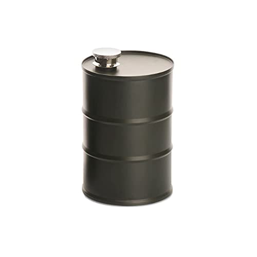 Aublinto 750ml Edelstahl Flachmann Benzinkanister Benzintank Edelstahl Portable Alkohol Lagerung Flasche für Kletterbar Party Drinker von Aublinto