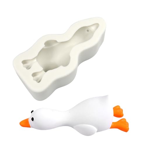 Aublinto Flach liegende Enten-Mousse-Silikonform Flexibles und antihaftbeschichtetes Silikon für kreative kulinarische und handwerkliche Projekte, ideal für die Zubereitung von köstlichen Kuchen von Aublinto
