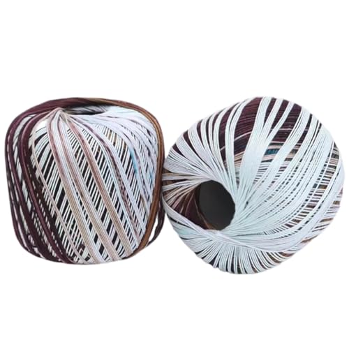 Aublinto Garn Häkelgarn zum Stricken und Häkeln DIY Handwerk Häkelgarn Strickgarn Milchgarn feines Baumwollgarn segmentgefärbter Seidenfaden für Strickprojekte und Wohnaccessoires 2 Rollen Aublinto Garn Häkelgarn zum Stricken und Häkeln DIY Handwerk Häkelgarn Strickgarn Milchgarn feines Baumwollgarn segmentgefärbter Seidenfaden für Strickprojekte und Wohnaccessoires 2 Rollen von Aublinto
