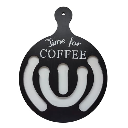 Aublinto Kaffeepad-Wandhalter aus Holz runder Kaffeepadständer mit Griff Espresso Kaffeepad Regal Kaffeekapseln Wand Organizer für Dolce Gusto Kaffeekapseln drehbar Kaffee Kapselspender Aublinto Kaffeepad-Wandhalter aus Holz runder Kaffeepadständer mit Griff Espresso Kaffeepad Regal Kaffeekapseln Wand Organizer für Dolce Gusto Kaffeekapseln drehbar Kaffee Kapselspender von Aublinto