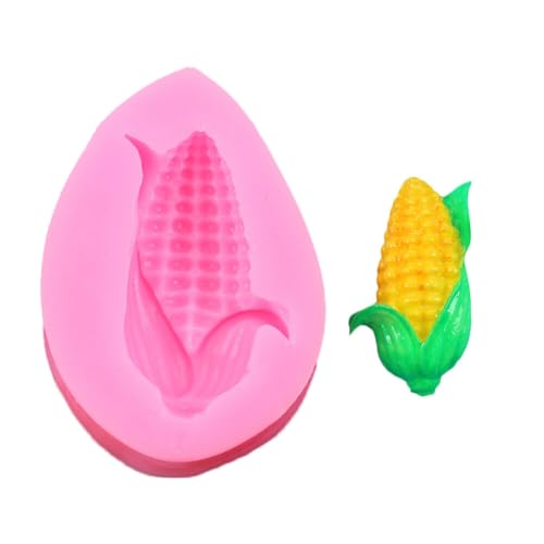Aublinto Karotte Silikon Form 3D Mais Karotte Silikonform für Fondant Marzipan Tortendeko Ausstecher Seife Dekoration Werkzeug Pudding, Gebäck, Fondant, Seife Selbstgemachte Schokoladen Eiscreme Form von Aublinto