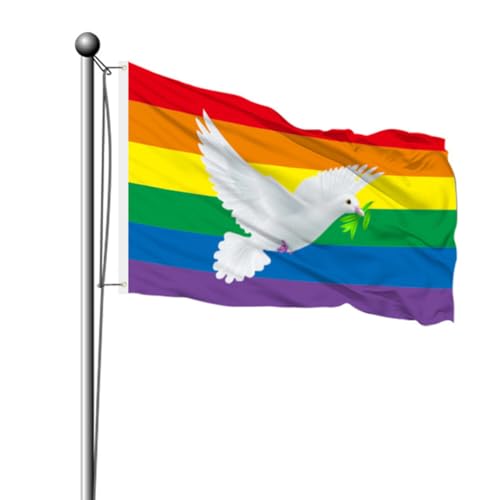 Aublinto Peace Fahne Peace Flagge Friedenstaube Flagge Friedensfahne Regenbogen Fahne Dekorative Fahne Pace Fahne,Aufmunterung Strapazierfähiges Polyester Geeignet Aublinto Peace Fahne Peace Flagge Friedenstaube Flagge Friedensfahne Regenbogen Fahne Dekorative Fahne Pace Fahne,Aufmunterung Strapazierfähiges Polyester Geeignet von Aublinto