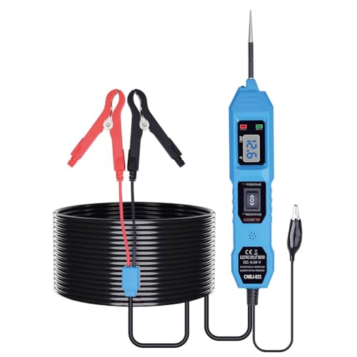 Kfz Stromkreistester, Spannungsprüfer Auto Circuit Tester DC 6V-24V, Stromprüfer Auto mit LCD Display, Power Circuit Probe Auto Tester, Polaritätstester mit Prüflampe für Prüfung der Autobatterie Kfz Stromkreistester, Spannungsprüfer Auto Circuit Tester DC 6V-24V, Stromprüfer Auto mit LCD Display, Power Circuit Probe Auto Tester, Polaritätstester mit Prüflampe für Prüfung der Autobatterie von Aublinto