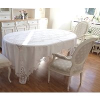 Seltene Xxl Brüsseler Bändchen Spitzen Tischdecke 255cm X 160cm Shabby Chic Dekoration Seltene Xxl Brüsseler Bändchen Spitzen Tischdecke 255cm X 160cm Shabby Chic Dekoration von AubonmarcheBoutique