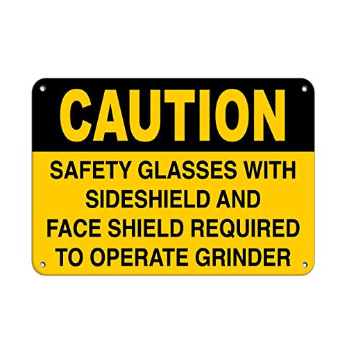 Aubrey Hammond Warnschild aus Aluminium mit Aufschrift "Caution Required Safety Glasses and Face Shield to Operating 30,5 x 20,3 cm Aubrey Hammond Warnschild aus Aluminium mit Aufschrift "Caution Required Safety Glasses and Face Shield to Operating 30,5 x 20,3 cm von Aubrey Hammond