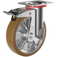 Wicke Schwerlast-Lenkrolle Topthane® PU, inkl. Feststeller, Ø x Breite 135 x 110 mm, Ausladung 38 mm, TK 200 kg von Wicke