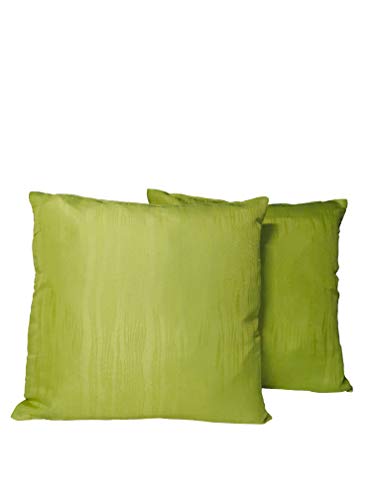 Kissenbezug Kissenhülle 50x50 grün Apfelgrün unifarben modern 2er Packung (50x50, grün) von Aude Home