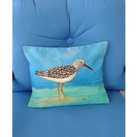 "Handbemalter Kissenbezug "strandläufer" | 13x17 Oder 12x16" von AudieMaeDesigns
